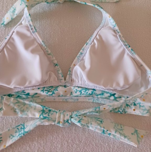 VENUS Lagoon Life Corals Print Bikini Top, size M - Picture 7 of 13